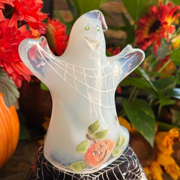 2004 RARE/MINT Fenton Halloween Ghost “Boo Boo” signed by Scott Fenton (#291) - Picture 9 of 16